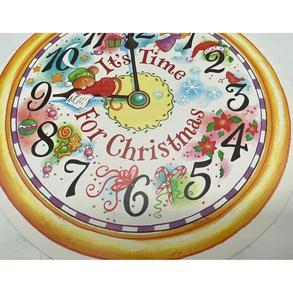 Vintage Paper Magic Group It’s Time For Christmas Die Cut Decoration Paper 12” - Picture 5 of 7